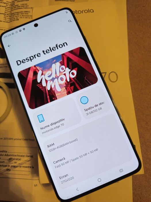 Motorola Edge 70 Nou Garanție 2 ani fullbox