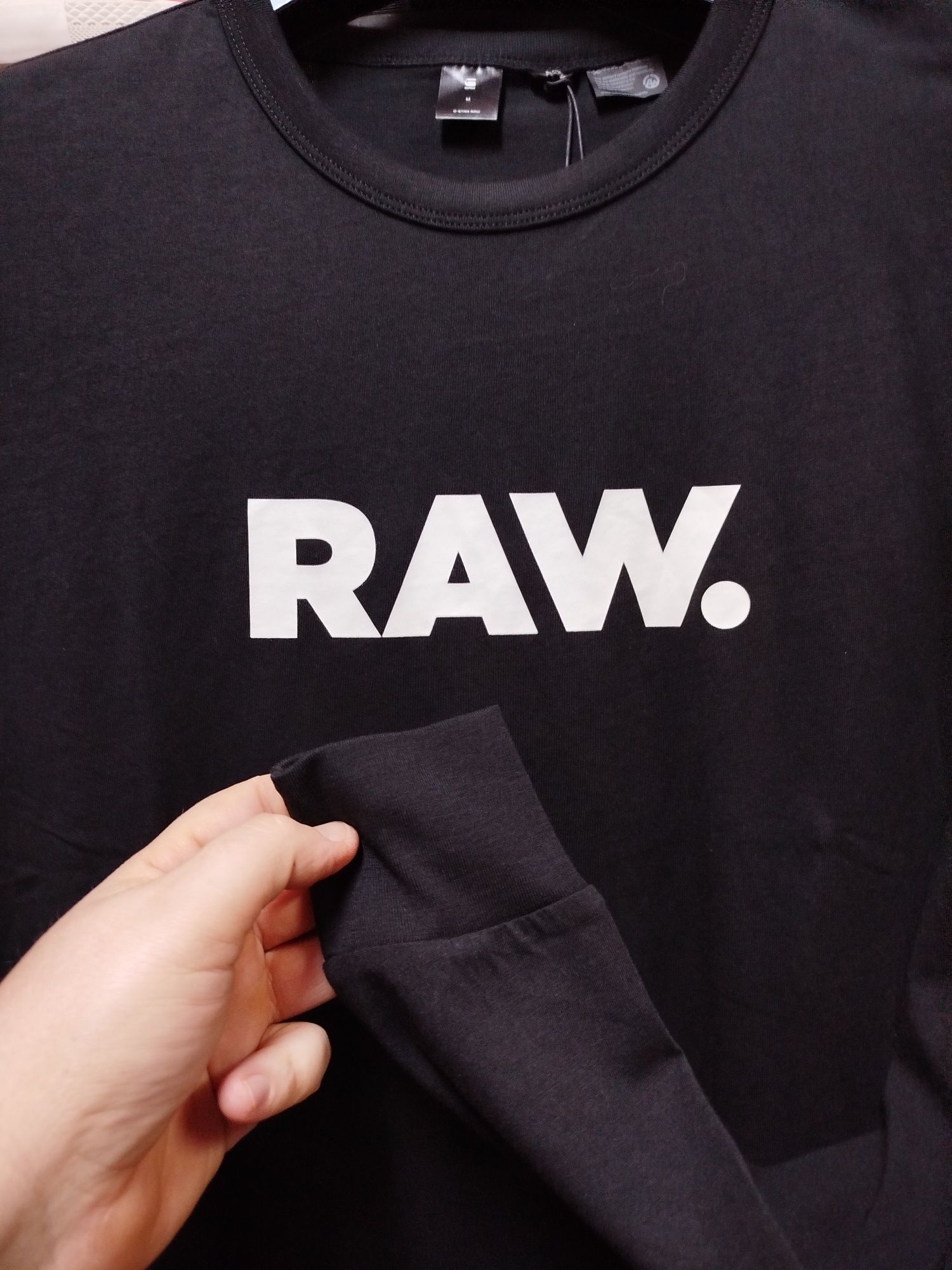 Оригинална блуза G-Star Raw Holorn M нова мъжка черна фланела