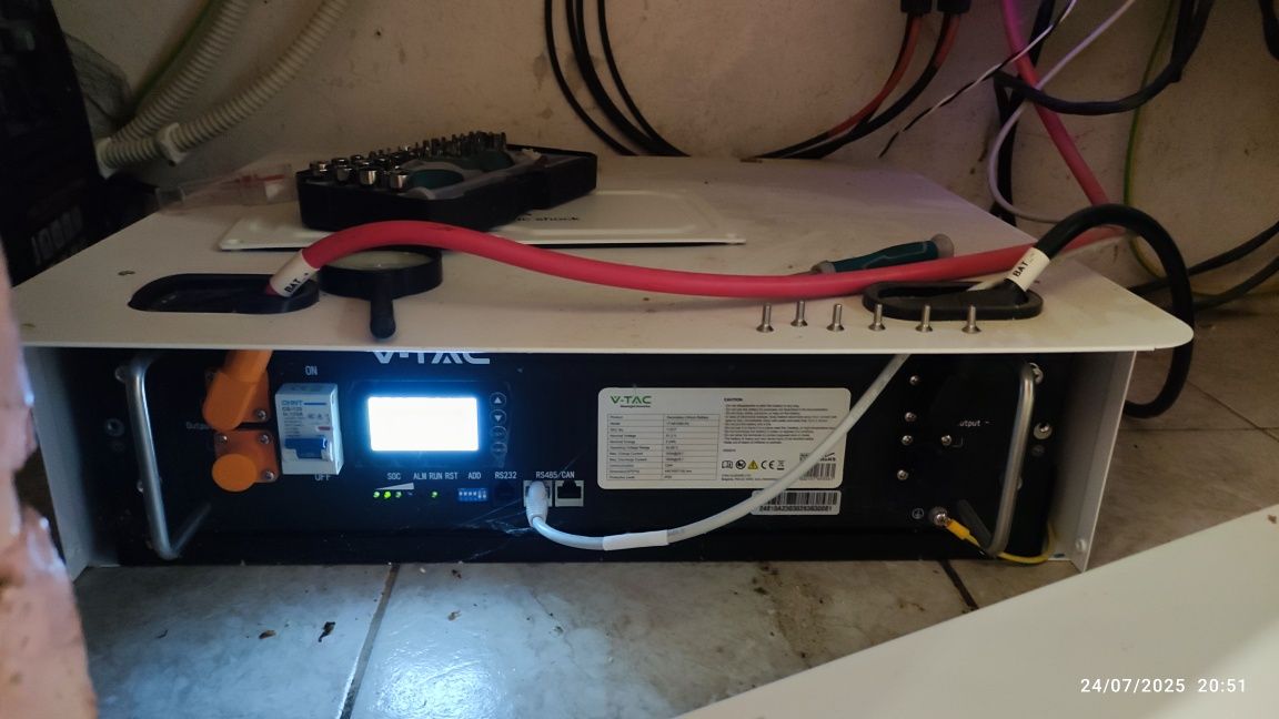 Lifepo4 v-tac 48V 100Ah 5kwh като нова.