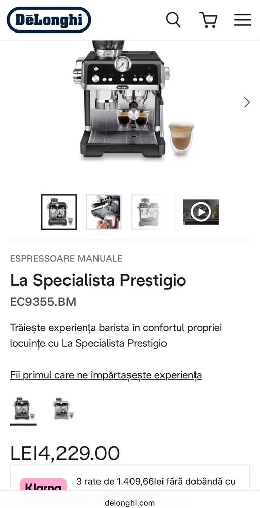 Espressor de cafea DeLonghi La Specialista Prestigio