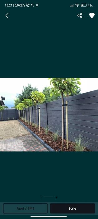 Garduri beton comprimat placi de gard stalpi beton gardultau.com