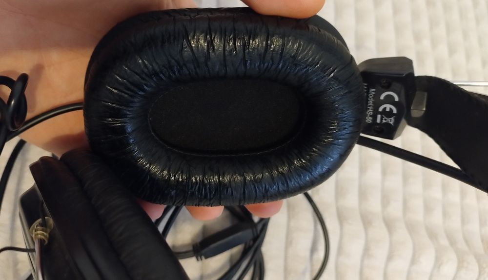 Casti cu microfon A4Tech HS-50, microfon defect