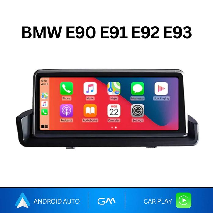 BMW E90/E91/E92/E93 10.25" мултимедия – CarPlay, Android Auto,GPS,Blue