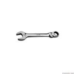 Cheie combinata, fixa si inelara cu clichet, 15 mm, articulara, Asta