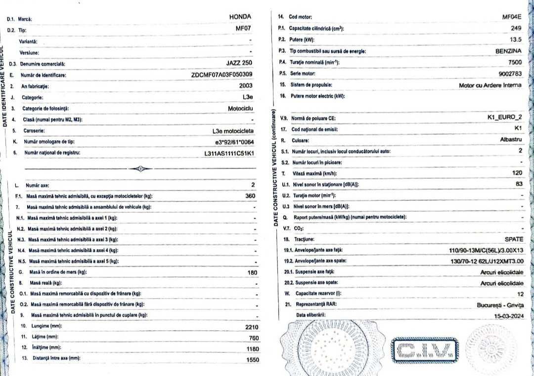 Honda Jazz 250 - 2003