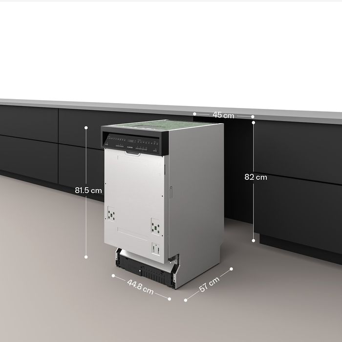 Полувградена съдомиялна машина Klarstein Velaire 45 см с 9 програми