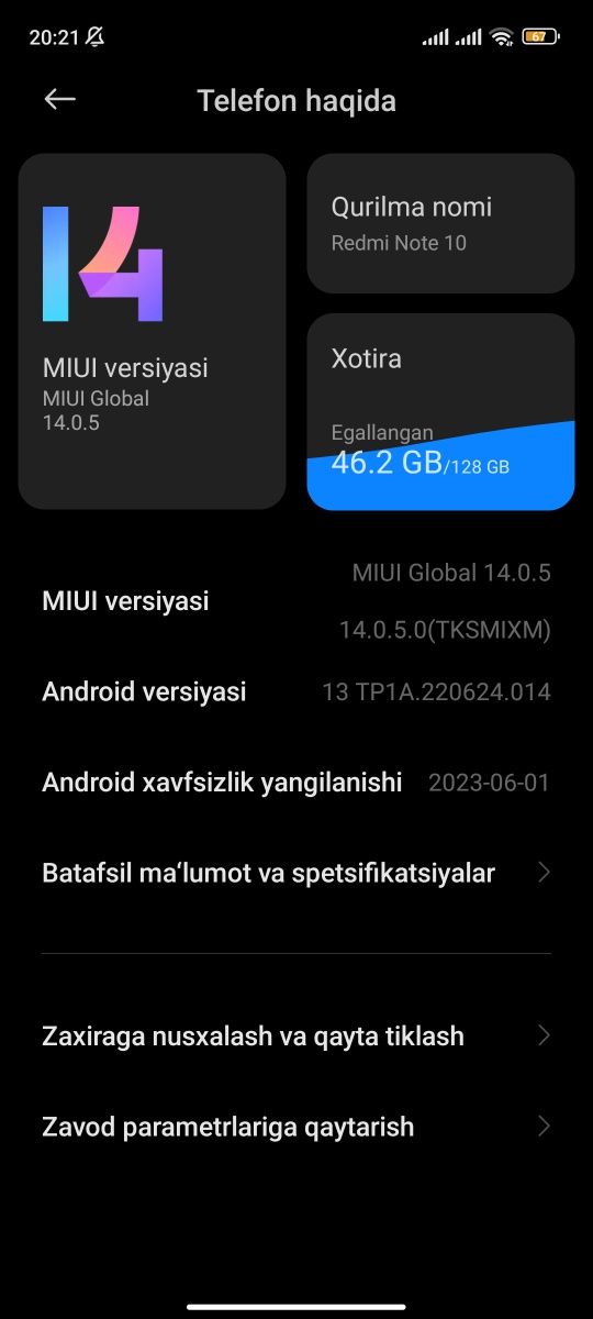 Redmi note10 5g arzon sotiladi