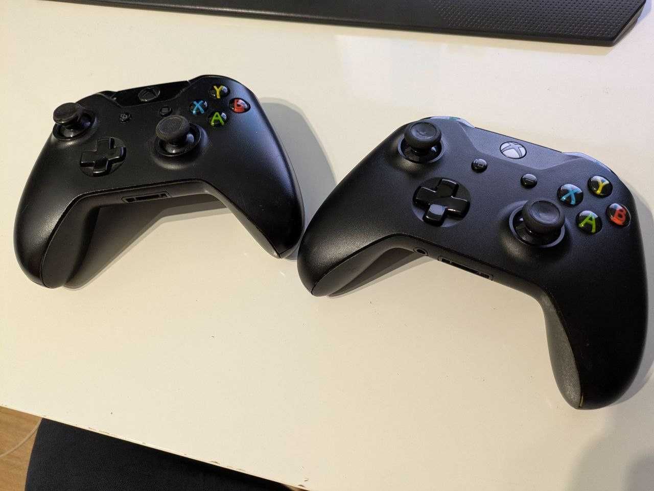 Xbox One с 2 джойстика и 5 игри