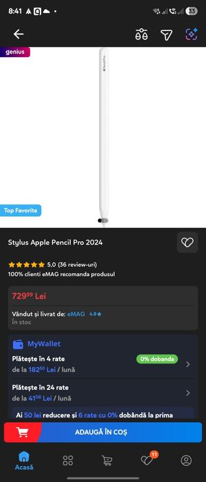 Apple Pencil Pro ( original  ) ca nou.