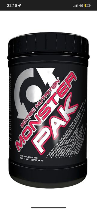 Complex de vitamine si minerale Monster Pack d40 pachete, pentru sport