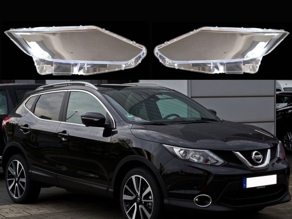 Комплект Стъкла за фарове на Nissan Qashqai J11 / Ниссан Кашкаи Джей11