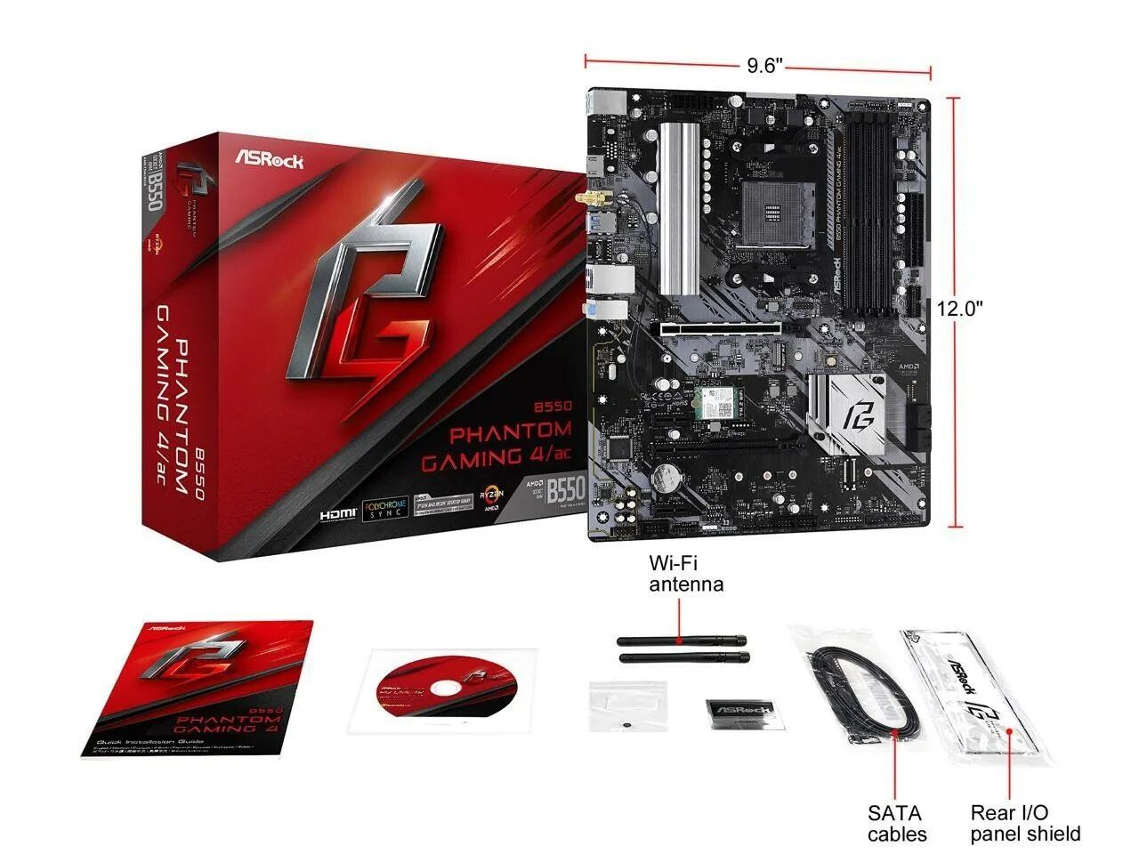 Asrock B550 Phantom Gaming AC Wi-Fi