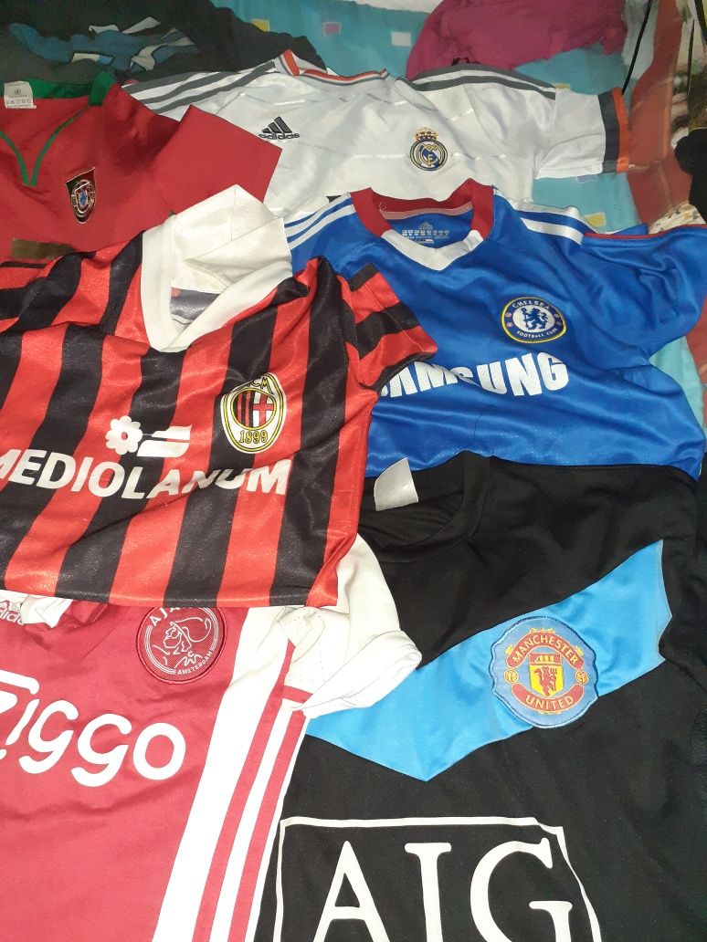 Tricouri fotbal colecție,ACM,Real M,Ajax/SH