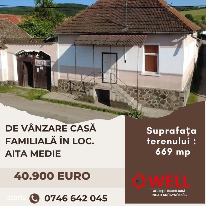 De vânzare casă familială în loc. Aita Medie