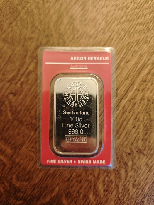 Lingou argint 100 grame, puritate 999,0