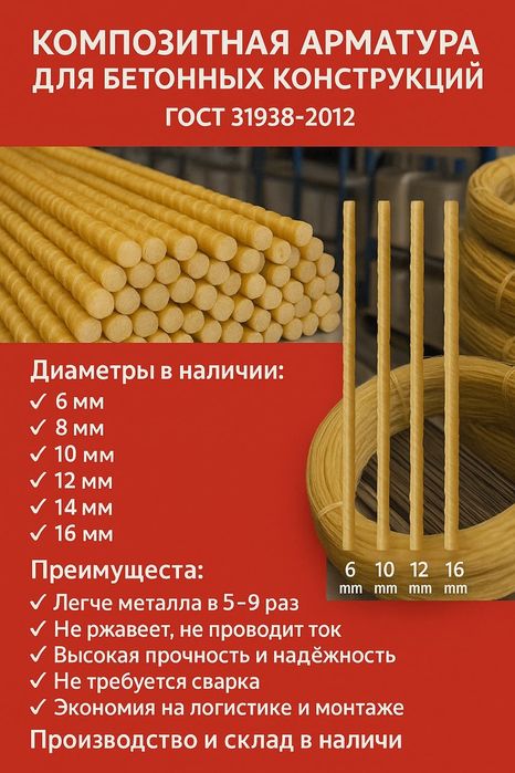 Продаю арматуру стеклопластиковая