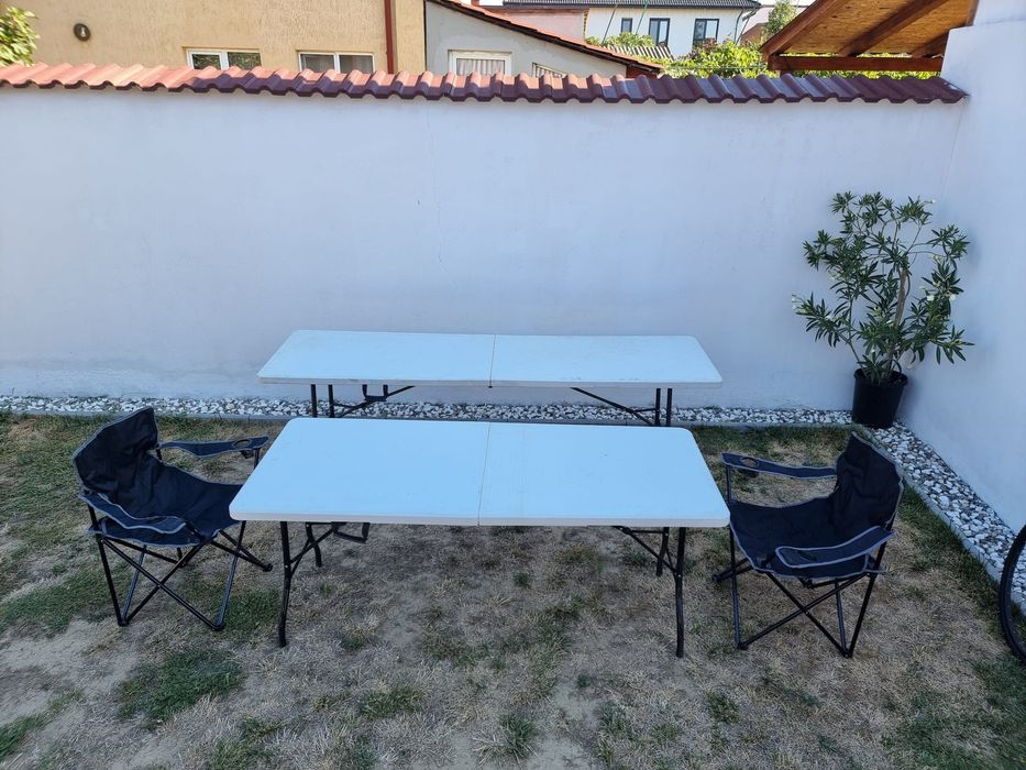 Masă pliabilă camping 6 și 8 persoane Import Germania