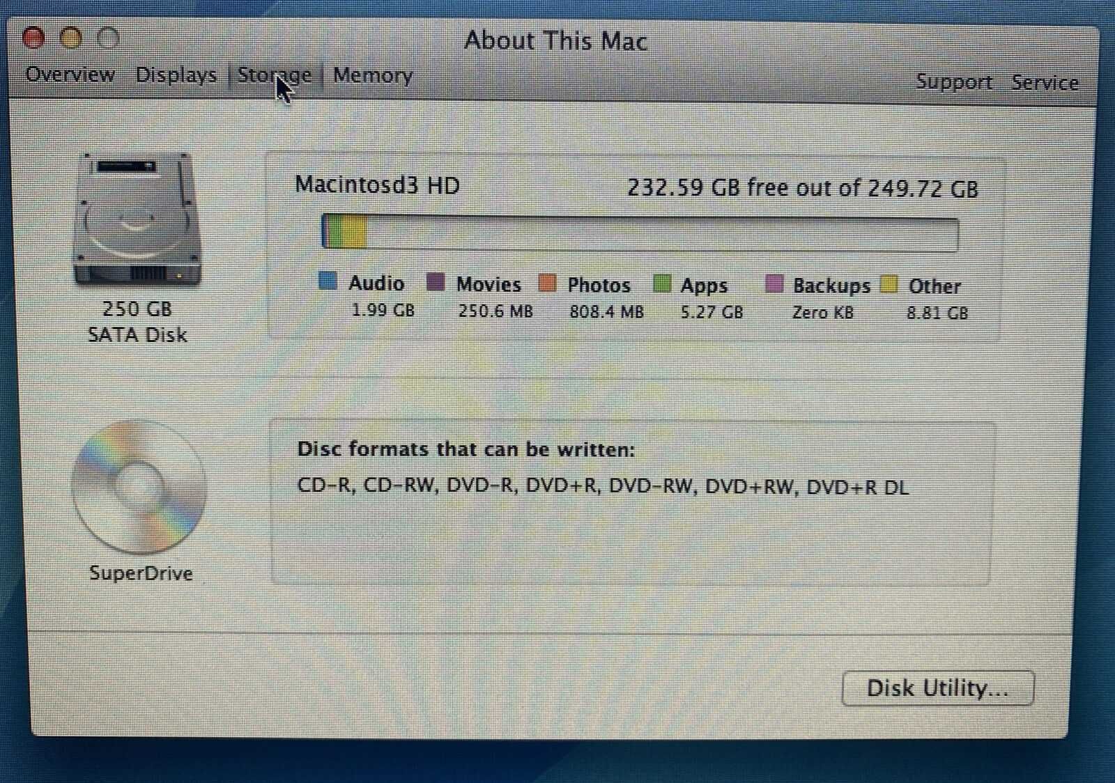 Desktop 51cm=20" iMac Late 2009, 3,06 GHZ Intel Core Duo.