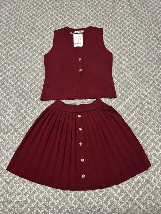 Тъмно червен комплект, S/M размер