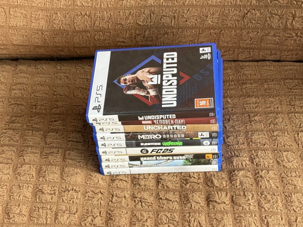 Диски игры PlayStation 5 игры пс 5,FC25,Horizon,GTA,MK1,NFS,UNDISPUTED