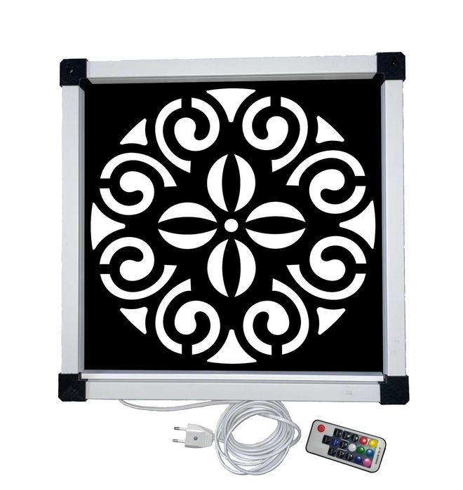 Vând tablou decorativ cu iluminare LED – Decupat CNC