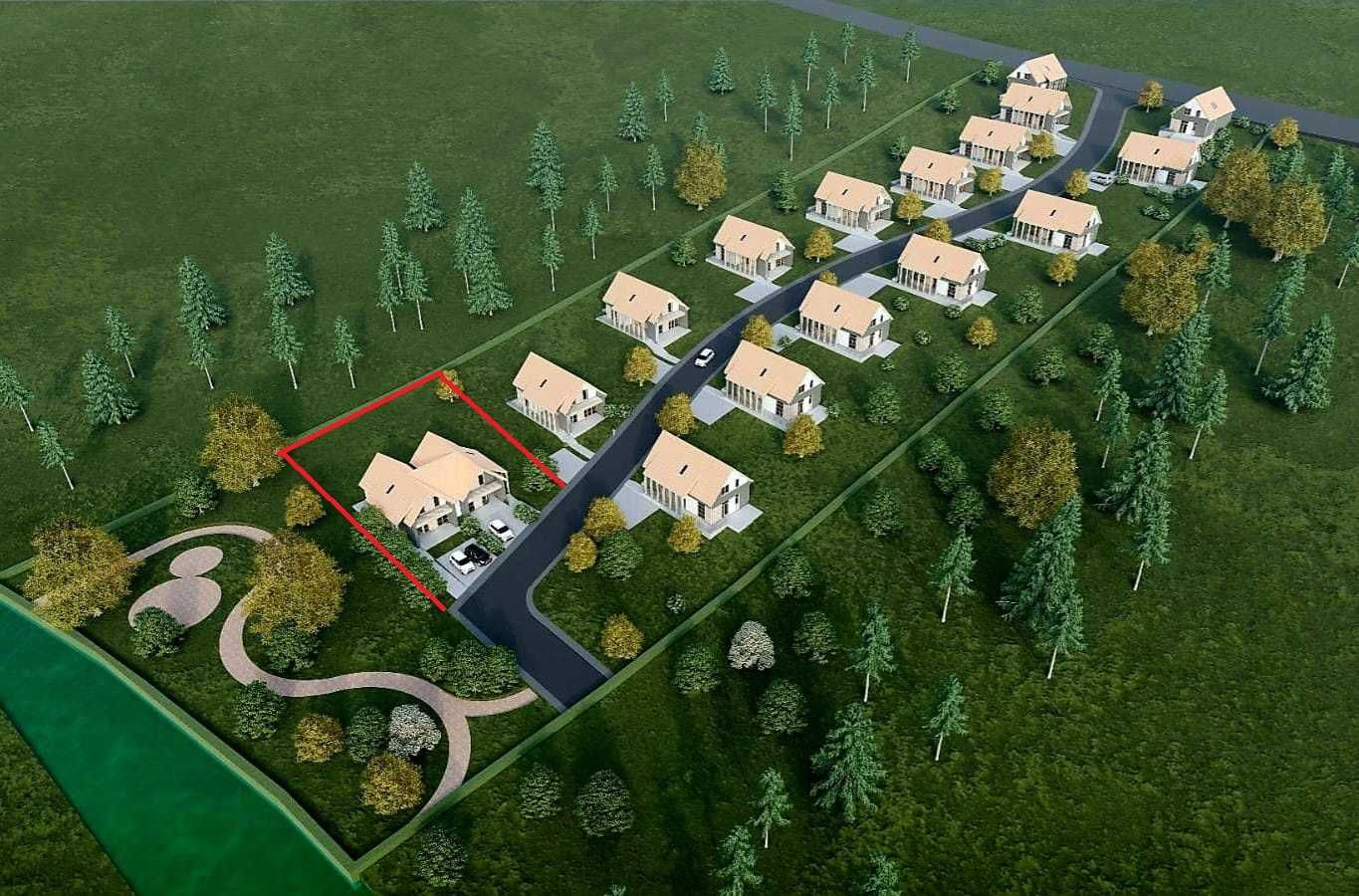 Teren 1000 mp cu autorizatie de construire duplex Jucu