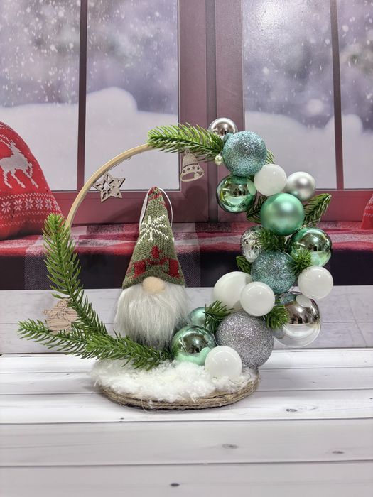 Детская поделка новогодний гном