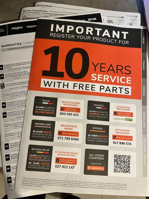 Masina de spalat vase Whirlpool 45 cm noua 4 ani garanție