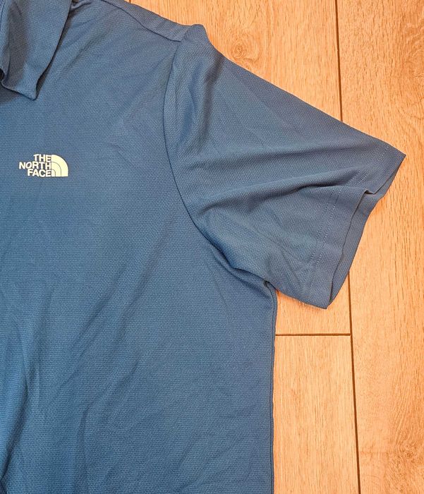 Tricou polo outdoor The North Face albastru , mărimea L