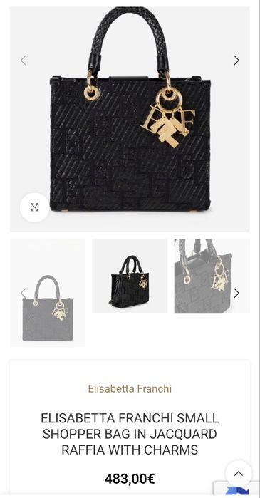 Черна чанта Elisabetta Franchi