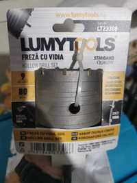 Carota\Freza cu Widia - beton - LumyTools 80 mm cu 9 dinti