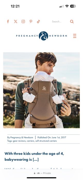 Ергономична раница Stokke MyCarrier 3 в 1