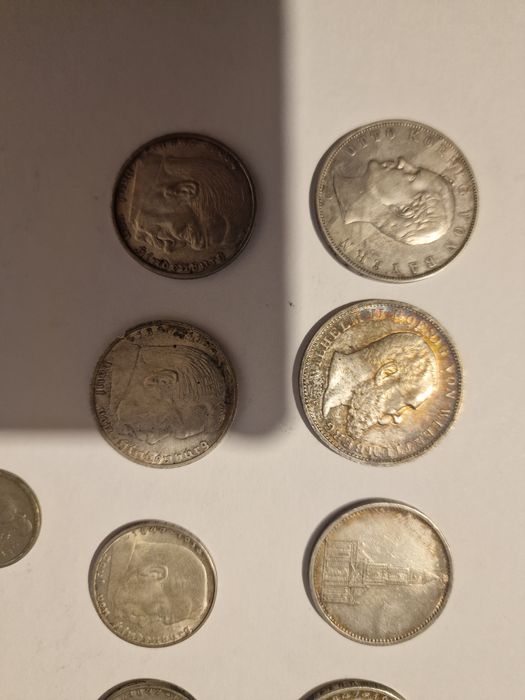 Vând monezi germane de argint