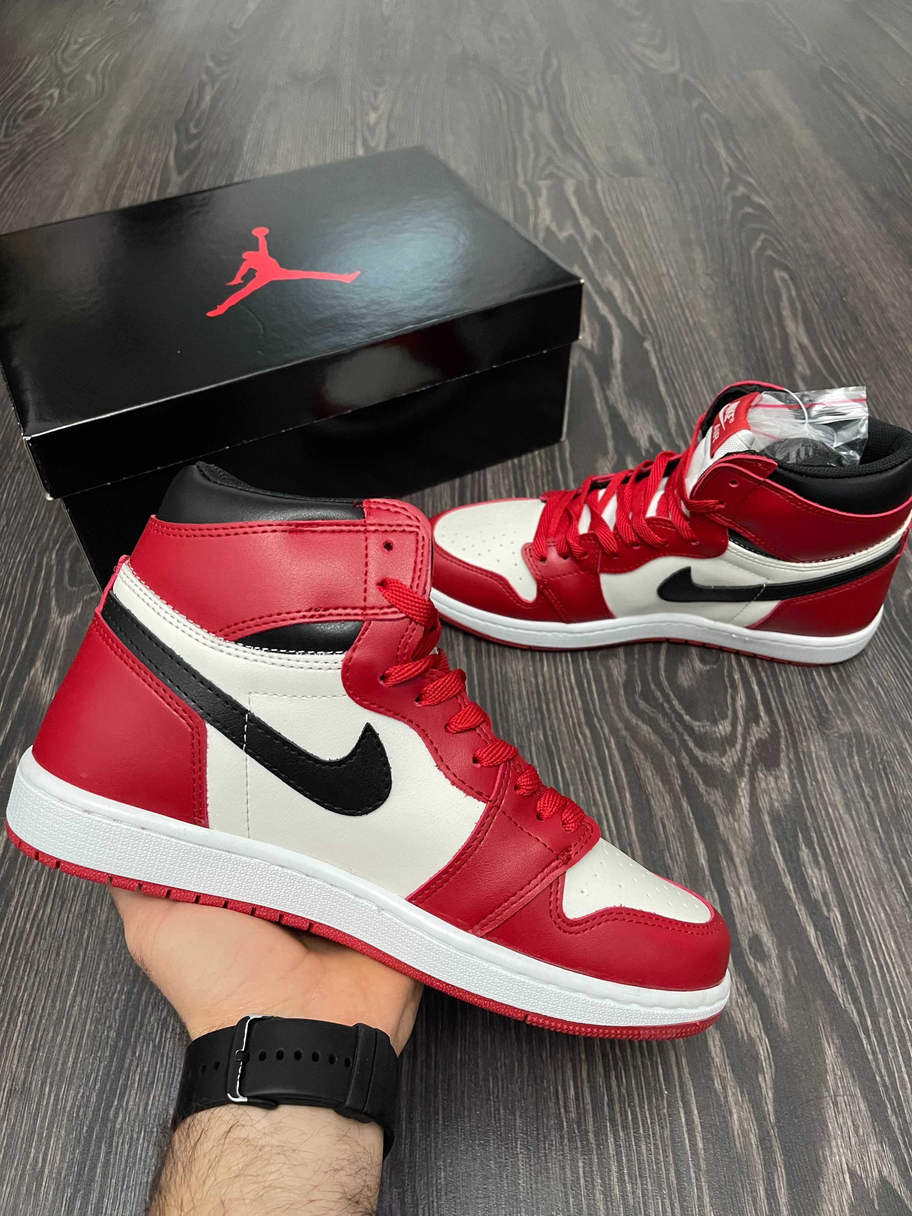 Adidasi Nike Air Jordan 1 High Chicago Red l Produs NOU Premium Cuti