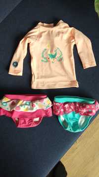 Бебешки памперс бански, UV блуза, пончо
