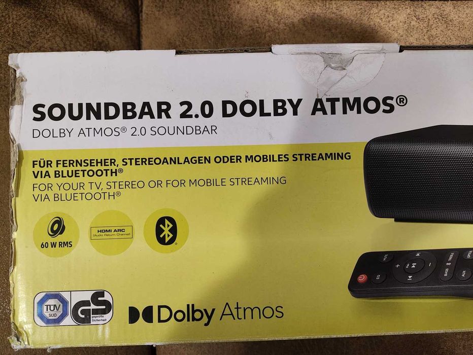 SwitchOn саундбар/soundbar, 2,0 ch, Dolby Atmos,60 W, HDMI-ARC