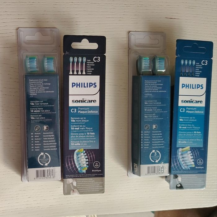 Глави за звукова четка за зъби Рhilips Sonicare C3 - 4 бр.