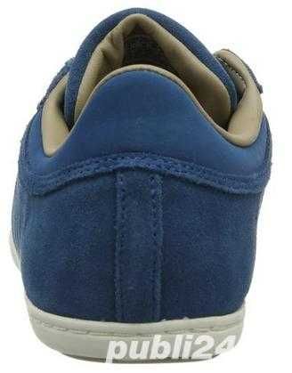 36 2/3_adidasi originali Adidas_albastru_piele_in cutie