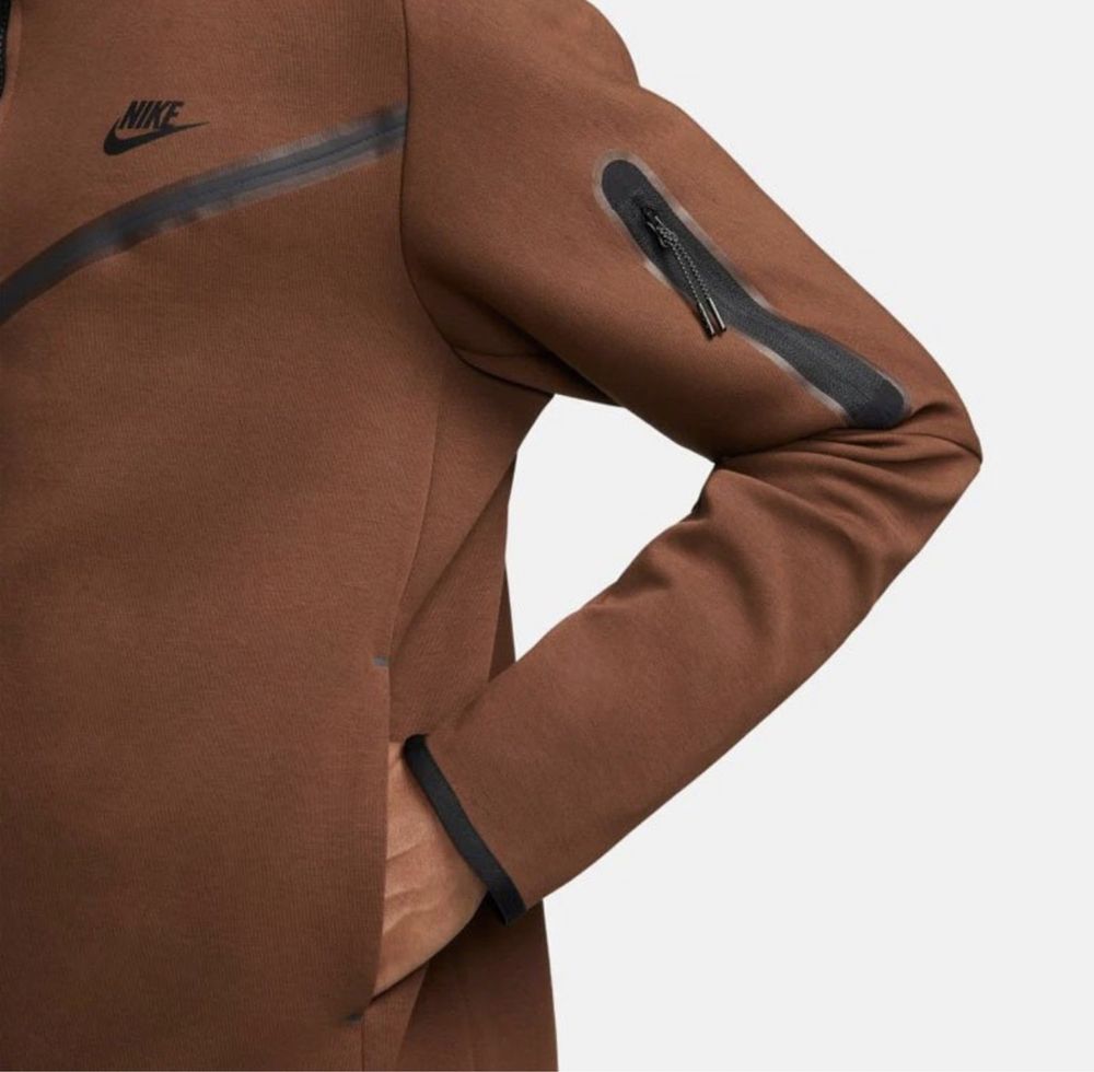 Мъжки комплект Nike Tech Fleece Brown - размер S