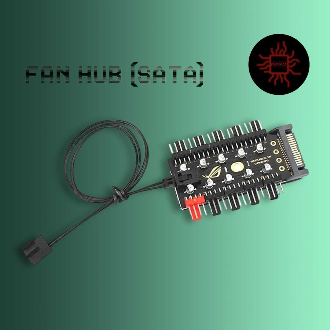 4pin fan разветвитель для вентиляторов сплиттер хаб x2/x3/x4/x5/x10