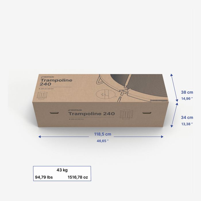 Trambulină De Exterior Cu Diametru 240 - produs resigilat Decathlon