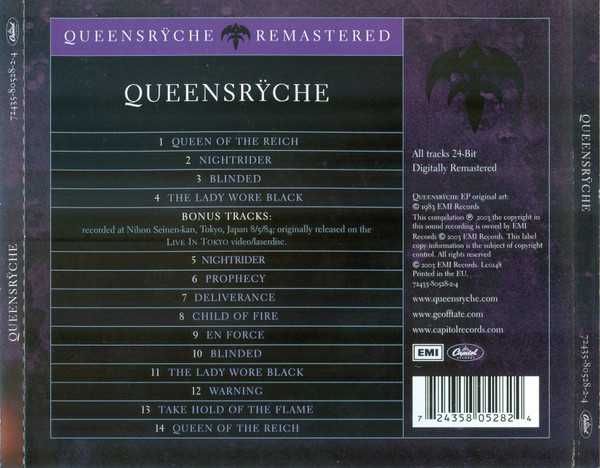 CD Queensryche - Queensryche 1982 Reissue, Remastered