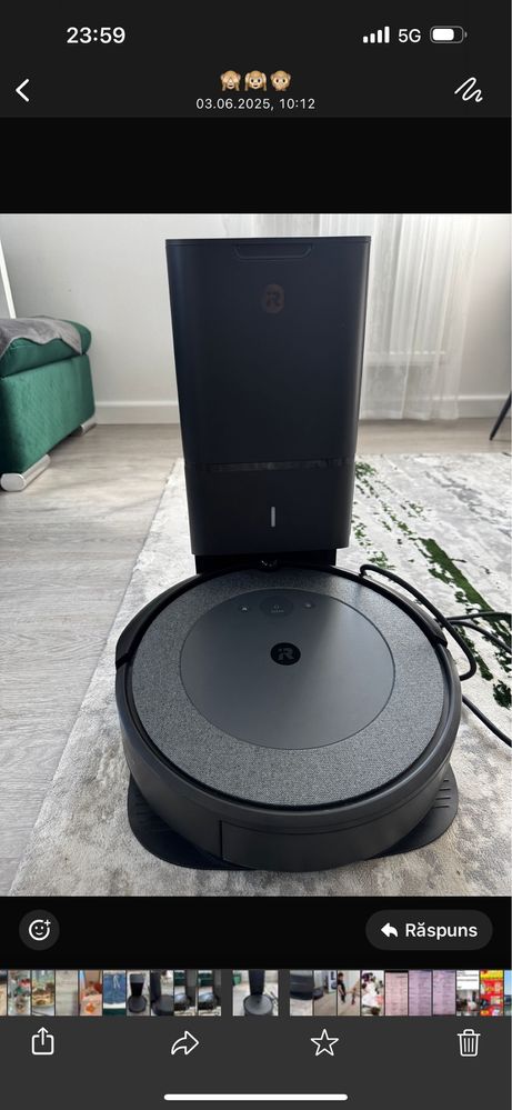 Se vinde aspirator robot Roomba i3