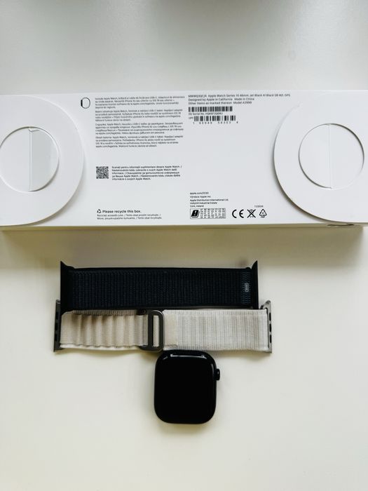 Apple Watch 10 Series 46mm Jet Black (negru)