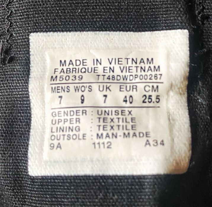 Converse Chuck Taylor All Star Black 40