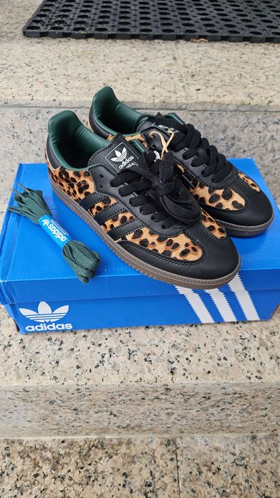 Adidas samba green leopard size 38 tts