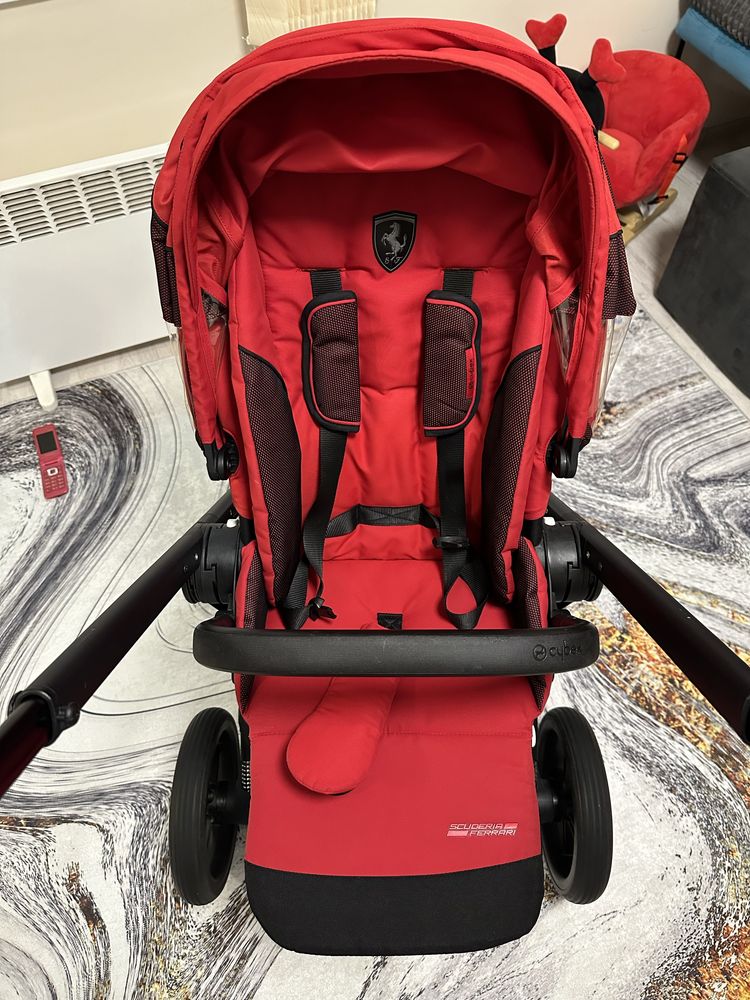 Cybex Balios S Lux Ferrary Racing red 2в1