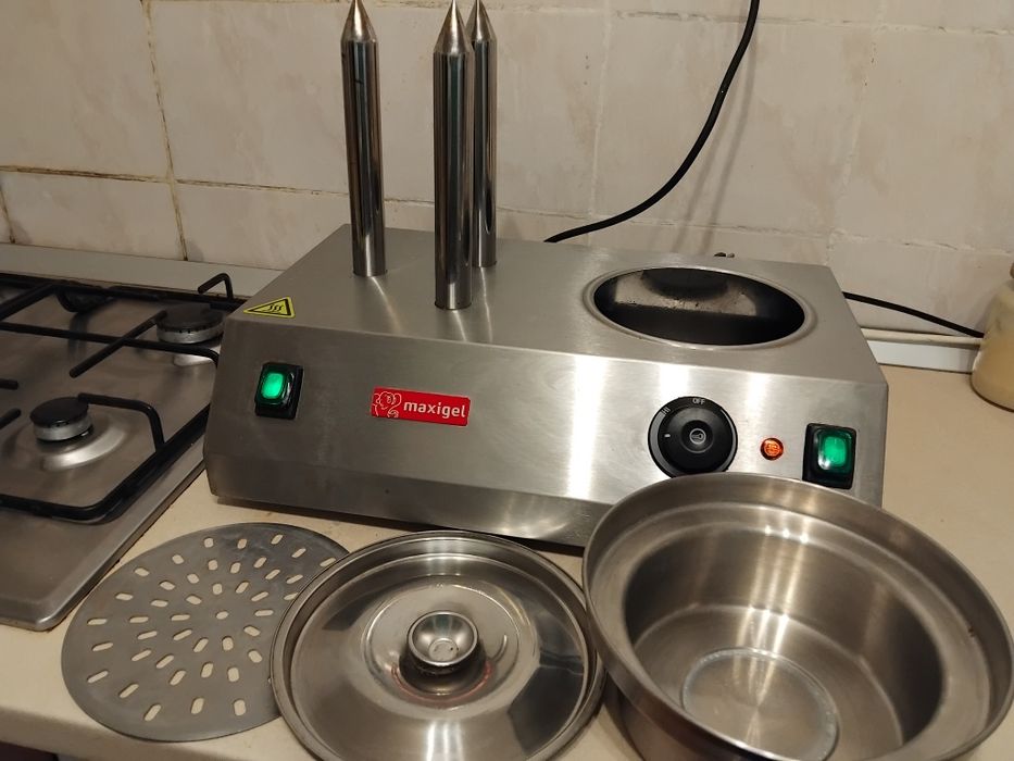 Aparat / Încălzitor Hot-Dog Maxigel – 3 bare pentru chiflă – Funcționa