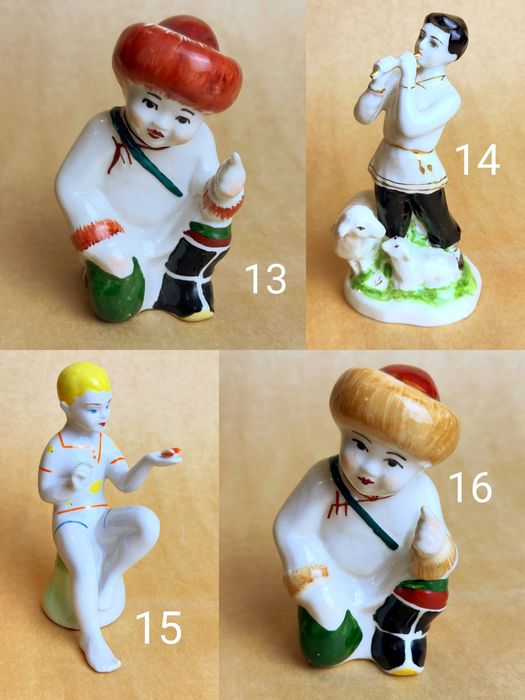 Фарфоровая статуэтка дети девочка мальчик лфз зхк дулево гжель ефз
