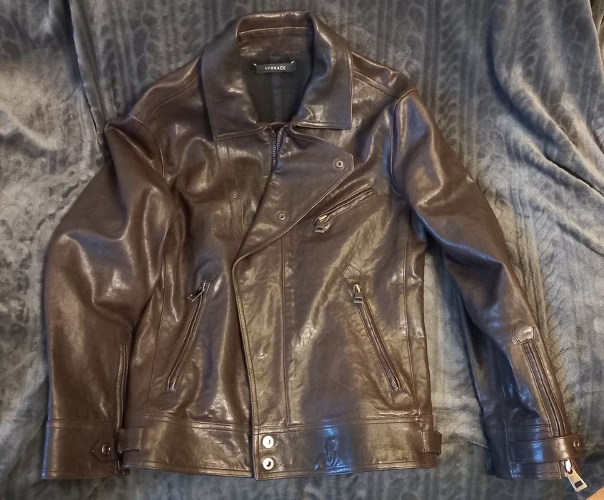 Geacă piele Versace originală